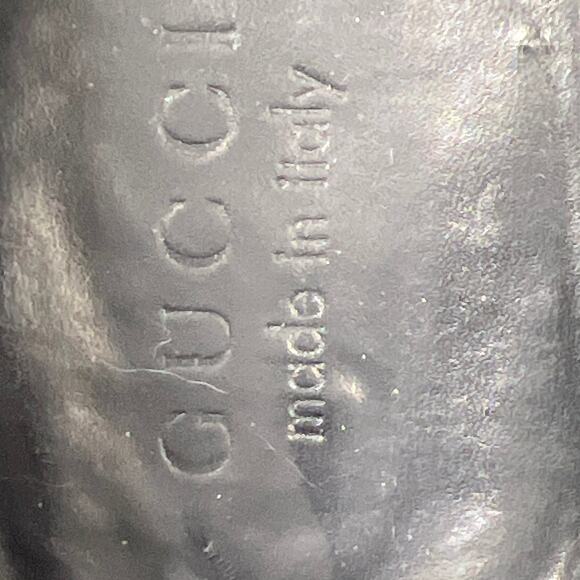 Vintage Gucci Men’s Florence Black Leather Slip On Loafers Size 8 D main image 11